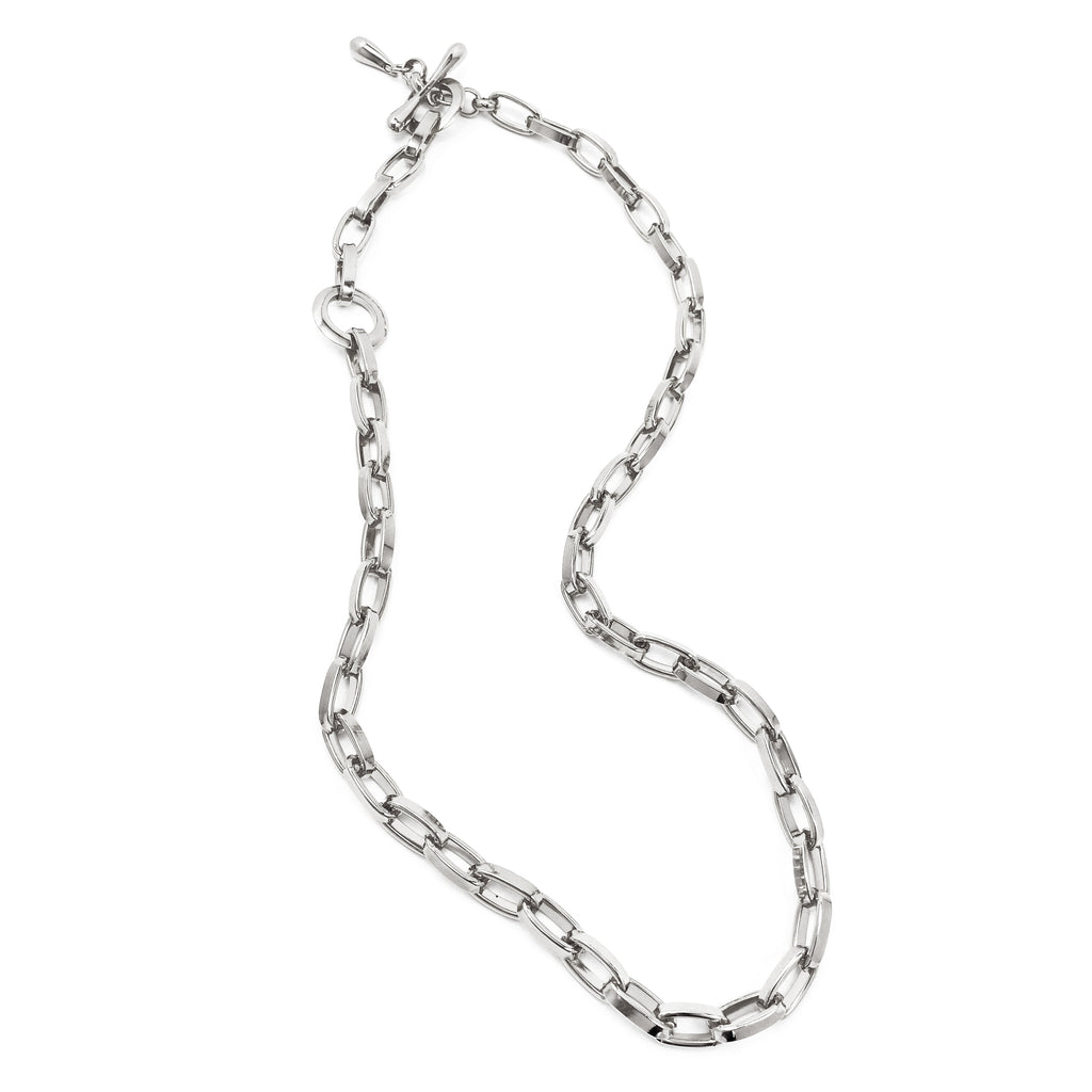 Convertible Chainlink Lariat - Silver – BIKO