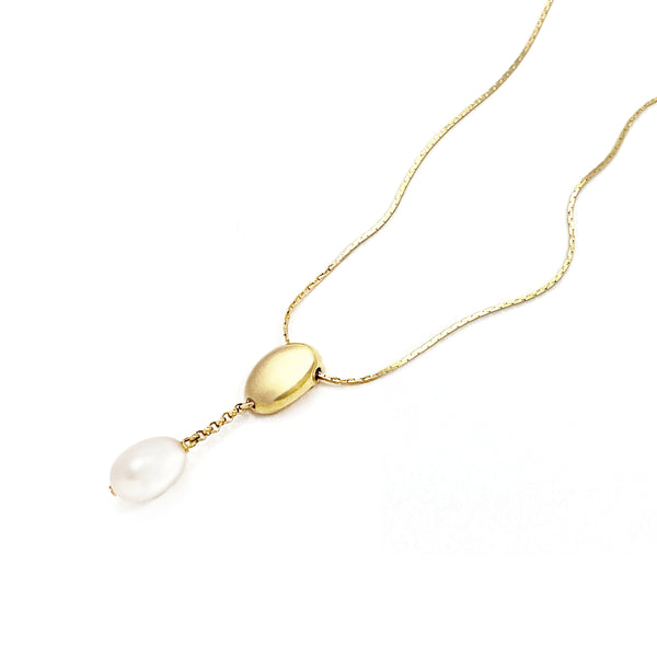 Pearl drop deals pendant gold